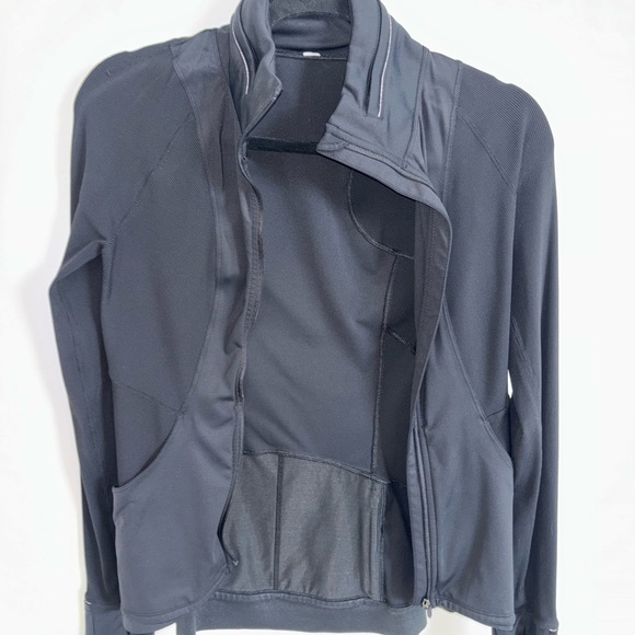 Black Long Sleeve Athletic Jacket - Picture 3 of 3